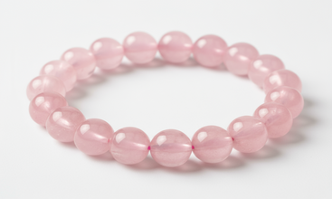 Rose Quartz Crystal Bracelet (Heart Chakra • Self Love • Healing)