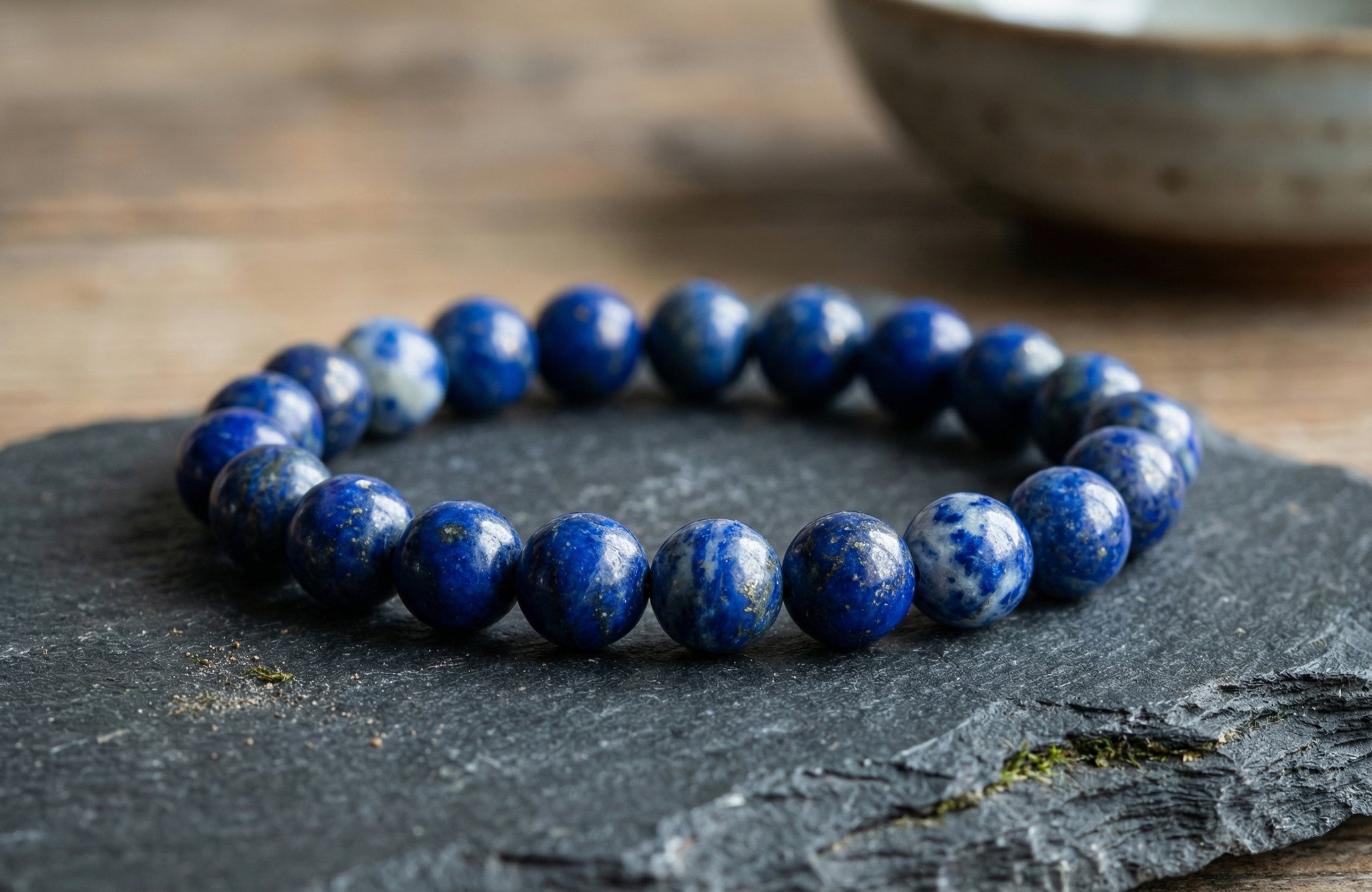 Lapis Lazuli Crystal Bracelet (Wisdom, Intuition, Truth)