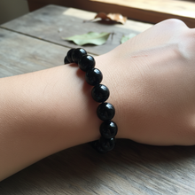 Black Tourmaline Crystal Bracelet (Protection, Grounding, Stability)