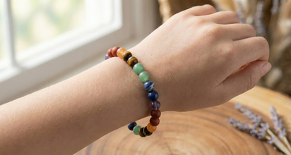 7 Chakra Healing & Energy Balance Crystal Bracelet