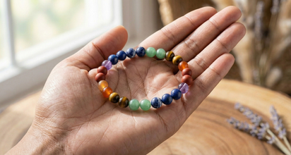 7 Chakra Healing & Energy Balance Crystal Bracelet